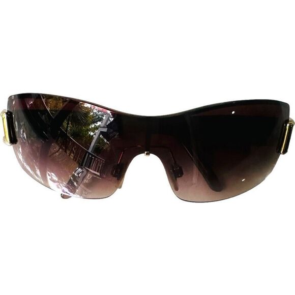 BURBERRY Shield Sunglasses B3043 Plaid Designer Luxury Sunglasses Serial Number - Picture 9 of 14